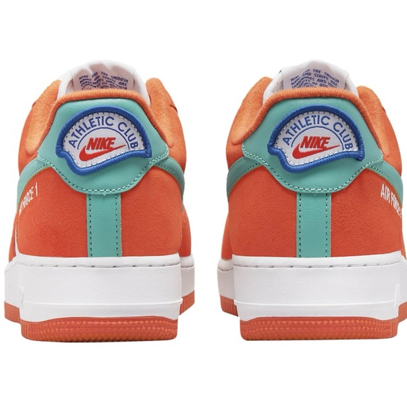 Nike Air Force 1 Low '07 LV8 Athletic Club White Orange DH7568-800 Sneakers 10.5 - Picture 7 of 7